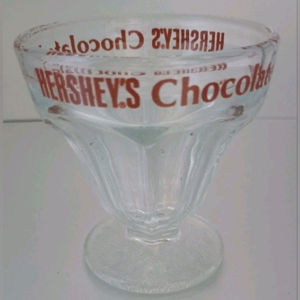 Hershey's Chocolate Ice Cream Sundae Glass Mini Dessert Dish 3"